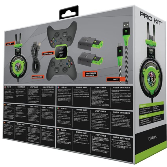 Bionik Xbox Series Pro Kit - Headset, Charge Base, Cable, Battery Packs (2) - Picture 7 of 8